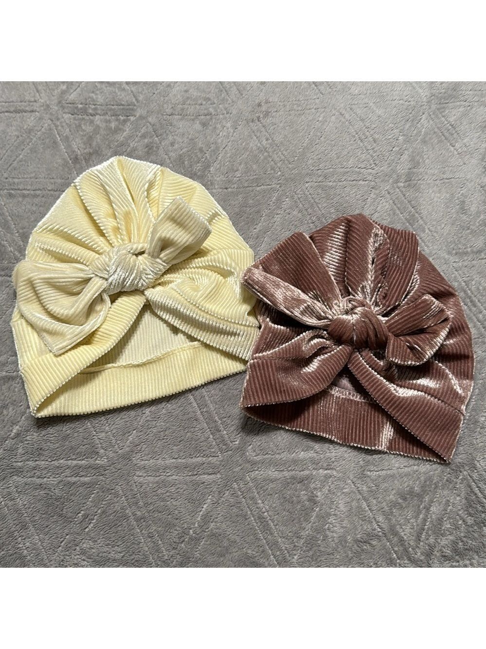 Bundle of Ribbed knitted hats